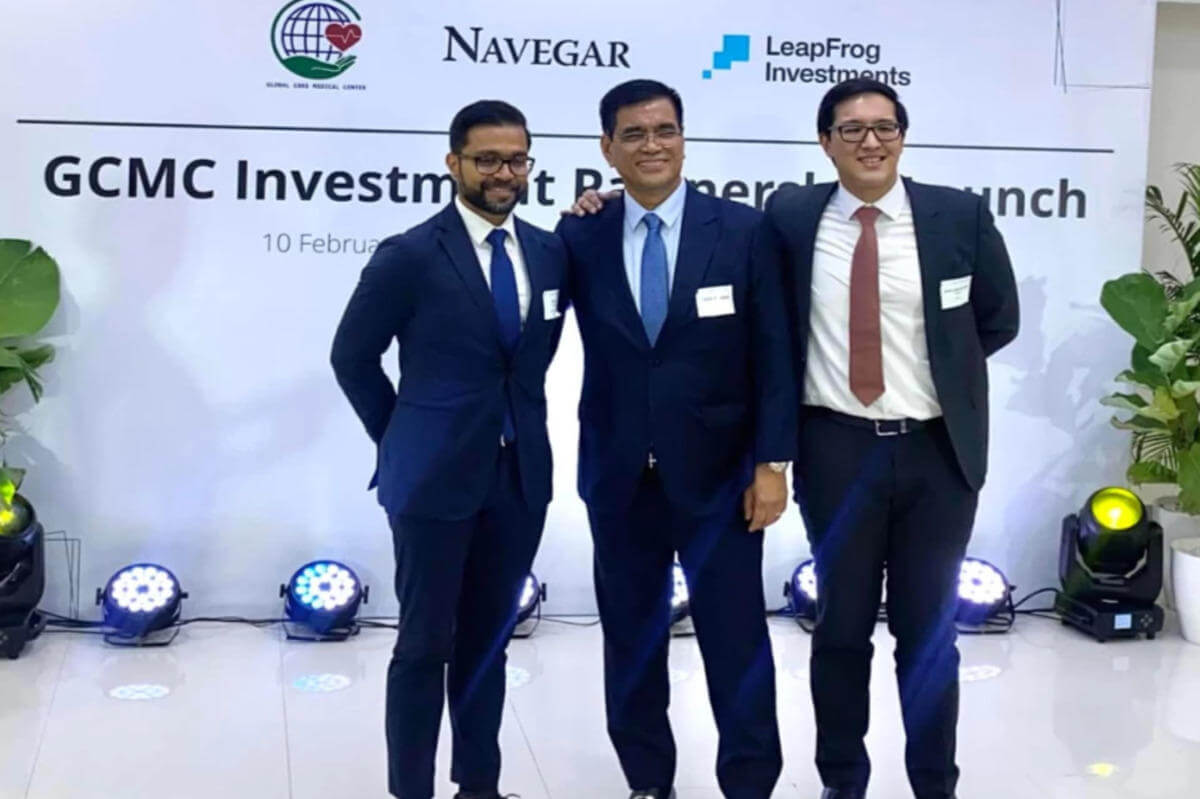 Chủ tịch HĐQT GCMC Ricardo Celino công bố khoản đầu tư từ hai quỹ tư nhân Navegar và LeapFrog Investments, hỗ trợ chuỗi bệnh viện Philippines mở rộng và khởi công bệnh viện mới tại tỉnh Pangasinan.（Ảnh chụp từ ITIJ）