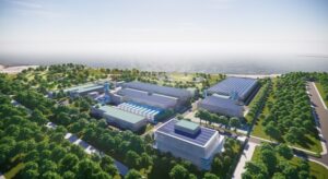Phối cảnh 3D nhà máy khử muối biển Tân Trúc.Nguồn: Smart Water Magazine / SUEZ Group