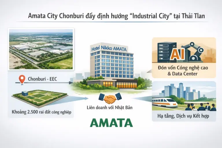 AMATA đẩy mô hình Industrial City tại EEC của Thái Lan để đón dòng vốn công nghệ mới.