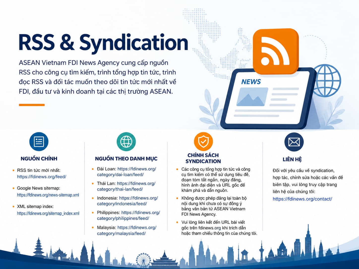 RSS & Syndication - ASEAN Vietnam FDI News Agency