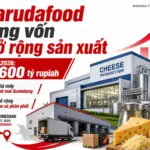Garudafood tăng vốn đầu tư năm 2026, tập trung mở rộng sản xuất phô mai tại Sumedang và mạng kho phân phối ở Indonesia.