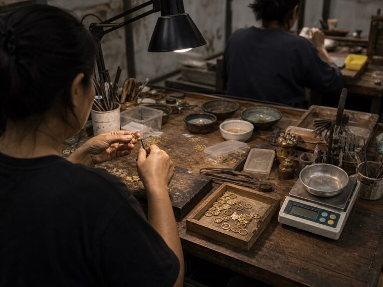 Giá kim loại quý cao khiến ngành trang sức Indonesia phải quản trị vốn và chứng nhận chặt hơn.