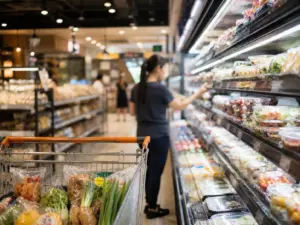 Khách hàng mua sắm trong một cửa hàng tiện lợi hiện đại, phản ánh nhịp mở rộng mạng lưới bán lẻ của 99 Speed Mart tại Malaysia.