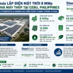 SteelAsia lắp điện mặt trời 8 MWp tại nhà máy Cebu, giảm phụ thuộc điện lưới cho sản xuất thép.