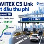 CAVITEX C5 Link bắt đầu thu phí Segment 3B từ ngày 5/5, nối Taguig với Sucat tại Metro Manila.