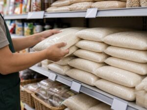 Giá bán lẻ gợi ý cho gạo nội địa gửi tín hiệu khác với một biện pháp trần giá bắt buộc.