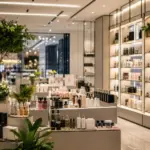 Không gian cửa hàng mỹ phẩm và chăm sóc sức khỏe hiện đại, gợi mô hình LOOKS độc lập của TOPS tại Thái Lan.
