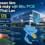 Doosan đầu tư 135 triệu USD xây nhà máy vật liệu PCB tại EEC Thái Lan, dự kiến sản xuất từ nửa cuối 2028.