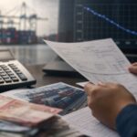 Lãi suất cao hơn làm chi phí nhập hàng hiện rõ trong từng ngày container chờ thanh toán. Ảnh minh họa tin tức.
