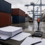 Container và hồ sơ vận tải gợi lại chi phí vốn khi hàng nằm ở cảng. Ảnh minh họa tin tức.