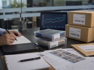 Khu đất công nghiệp gần cảng với đường nội bộ và đường dây điện. Ảnh minh họa tin tức.