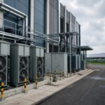 Cụm thiết bị làm mát phản ánh áp lực điện sạch của data centre Thái Lan. Ảnh minh họa tin tức.