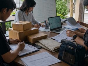 Doanh nghiệp địa phương phải trả chi phí hồ sơ và mẫu hàng trước khi có đơn xuất khẩu đầu tiên. Ảnh minh họa tin tức.