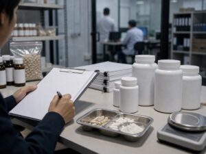 Hồ sơ kiểm toán và mẫu sản phẩm trơn gợi lại chi phí tín dụng nhà cung ứng. Ảnh minh họa tin tức.