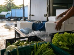 Quầy chuẩn bị dịch vụ khách sạn với tài liệu đào tạo không chữ. Ảnh minh họa tin tức.
