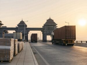 Cầu biên giới mở lại giúp thương mại đường bộ Thái Lan có thêm nhịp vận chuyển.