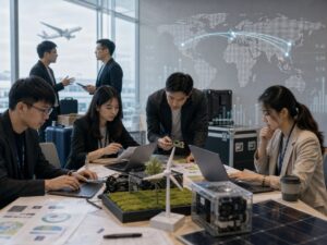Hội chợ xuất khẩu mở thêm khách mua nhưng cũng kéo theo chi phí mẫu thử và trưng bày. Ảnh minh họa tin tức.