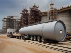Autoclave cỡ lớn tại công trường dự án HPAL Sambalagi ở Morowali, Trung Sulawesi, Indonesia