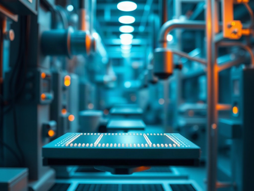 Wafer bán dẫn trong phòng sạch tại khu Pax Silica chip AI Philippines