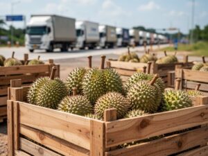 Sầu riêng phụ thuộc 95% vào một thị trường, siết kiểm định ở biên giới là bài toán chưa có lời giải Ảnh: Minh họa tin tức