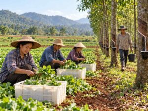 Đầu tư nông nghiệp Lào: 208 doanh nghiệp Việt đăng ký khoảng 1,4 tỷ USD, hội nghị Viêng Chăn nêu vướng mắc đất đai Ảnh: Minh họa do AI tạo