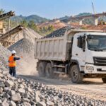 Bộ Công Thương điều phối vật liệu xây dựng liên tỉnh, Cà Mau cần 22,1 triệu m³ đá cho dự án trọng điểm Ảnh: Minh họa do AI tạo