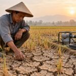 El Niño Indonesia: mùa mưa có thể muộn đến đầu 2027, Trung Java và Yogyakarta 131 ngày không mưa Ảnh: Minh họa do AI tạo