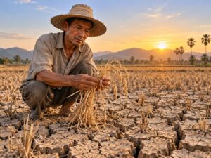 El Niño ở Philippines: thiệt hại 8,57 tỷ peso, Bộ Nông nghiệp ủng hộ tuyên bố thiên tai Ảnh: Minh họa do AI tạo