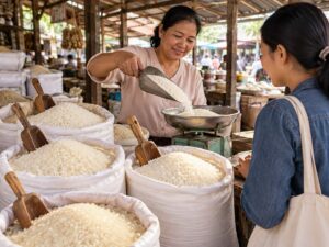 Gạo thơm Campuchia rẻ hơn 330 USD/tấn, Hom Mali Thái chỉ bán 16.000 tấn sang Trung Quốc Ảnh: Minh họa tin tức