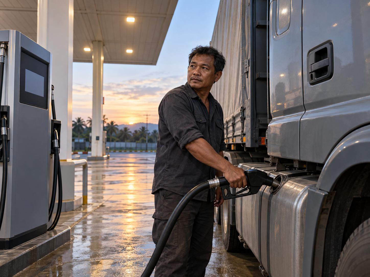 Giá diesel đi ba hướng ở ASEAN: Việt Nam giảm 589 đồng, Thái Lan tăng 0,75 baht Ảnh: Minh họa tin tức