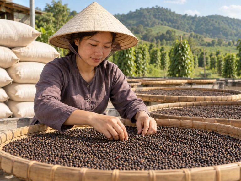 Xuất khẩu hồ tiêu tăng 15,2% về lượng nhưng đơn giá bình quân thấp hơn khoảng 4% so với cùng kỳ Ảnh: Minh họa tin tức
