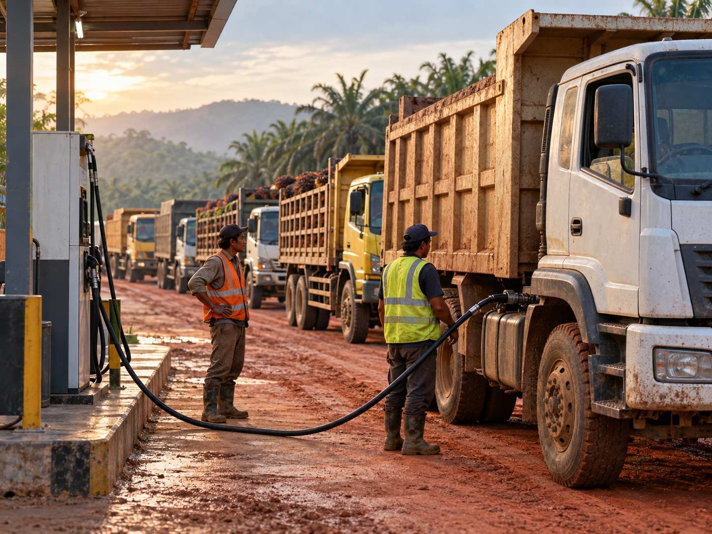 Indonesia xác nhận dấu hiệu dầu trợ giá chảy sang công nghiệp, sà lan Semarang chở 406 KL B50 bị điều tra Ảnh: Minh họa do AI tạo