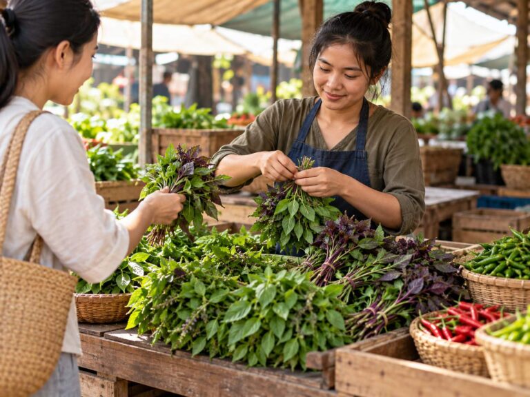 Húng quế Thái Lan: Bộ Nông nghiệp cho điều tra một tuần hồ sơ CPRAM đăng ký bốn giống Kaew Juree Ảnh: Minh họa do AI tạo