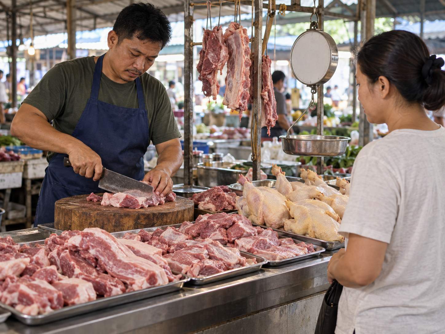 Giá thịt heo xuống thấp ở Philippines và Việt Nam, giá gà ở Indonesia lên: ASEAN đi hai hướng Ảnh: Minh họa tin tức